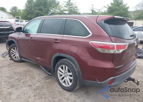 2015 Toyota Highlander Le V6 from USA, damaged, VIN 5TDBKRFH6FS145117